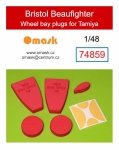 Omask 74859 Bristol Beaufighter wheel bay plugs (for Tamiya 61053, 61064, 61067 ) 1/48