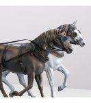 ARTESANIA LATINA 20345H Figurki 2 koni z żywicy o dużej gęstości do dyliżansu 1/12