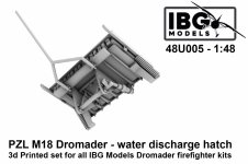 IBG 48U005 PZL M18 Dromader - Water Discharge Hatch - 3d Printed Set 1/48