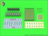 Master AM-24-012 British 3in Rocket RP-3 with 60LB SAP heads (8pcs) (1:24)
