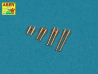 Aber A72 005 Set of 8 turned cal .50 (12,7mm) U.S. Browning M2 barrels for P-47 Thunderbolt (1:72)