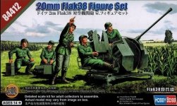Hobby Boss 84412 German 20mm Flak38 Figure Set 1/35