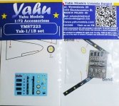 Yahu YMS7223 Jakowlew Jak-1 Set 1/72