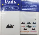 Yahu YMA7242 Hurricane Mk.I late & Mk.II (Hasegawa / Revell) 1:72