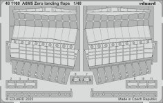 Eduard 481160 A6M5 Zero landing flaps FINE MOLDS 1/48