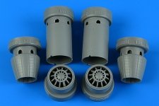 Aires 4861 F/A-18E/F Super Hornet exhaust nozzles - opened 1/48 Hobby boss