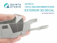 Quinta Studio QP35010 FW 190A-8/R-8 Armor plates (Border Model) 1/35