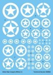 Techmod 35009 - Allied Star Insignia White (1:35)
