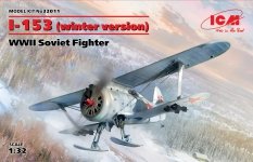 ICM 32011 I-153 (winter version), WWII Soviet Fighter 1/32