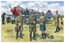 ICM 48084 Soviet Air Force Pilots and Ground Personnel (1943-1945) (1:48)