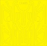 Eduard CX485 B-17G antiglare panels (VE production) AIRFIX 1/72