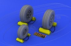 Eduard 648017 F-22A wheels 1/48 (Hasegawa)