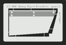 Eduard 35400 King Tiger fenders 1:35 Tamiya