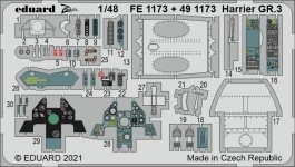 Eduard FE1173 Harrier GR.3 KINETIC 1/48