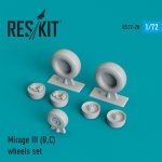 RESKIT RS72-0028 MIRAGE III (B,C) WHEELS SET 1/72