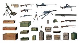 Italeri 0407 Accessories and Guns (1:35)