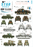 Star Decals 72-A1006 BT-5 m/1933, BT-42 Assault Gun, T-28 m/1938 and T-28 m/1940 1/72