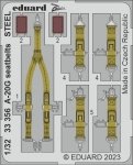Eduard 33356 A-20G seatbelts STEEL HONG KONG MODELS 1/32