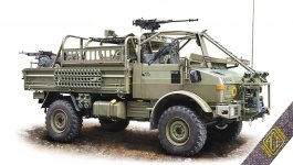 ACE 72458 JACAM 4x4 Unimog for long-range patrol missions 1/72