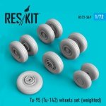 RESKIT RS72-0369 TU-95 (TU-142) WHEELS SET (WEIGHTED) 1/72