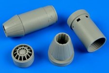 Aires 4636 F/A-18E/F Super Hornet exhaust nozzles - closed 1/48 Hasegawa