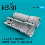 RESKIT RSU72-0083 F-4 B/C/D/N Phantom II exhaust nossles for Hasegawa 1/72