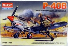 Academy 12456 P-40 B Tomahawk (1:72)(1655)