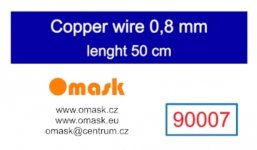 Omask 90007 Copper wire 0,8 mm lenght 50 cm
