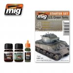 AMMO of Mig Jimenez 7413 US GREEN VEHICLES SET - STARTER SET
