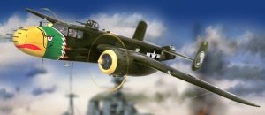 HK Models 01E02 B-25J Mitchell Strafer (1:32)