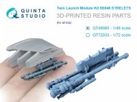 Quinta Studio QT48085 9S846 Strelets, twin launch module kit (for all kits) 1/48