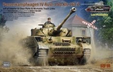 Rye Field Model 5043 Panzerkampfwagen IV Ausf.J Sd.Kfz.161/2 (w/full interior&clear parts&workle track links) 1/35