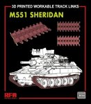 Rye Field Model 3034 M551 Sheridan Workable Track Links (3D Printed) 1/35