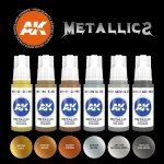 AK Interactive AK11608 METALLICS SET 6x17 ml