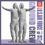 Gloria F32002 Ground Crew US Air Force vol.2 3D Printed Figures 1/32
