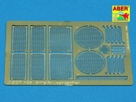 Aber 35G04 Grilles for german self-propelled gun Jagdpanther (1:35)