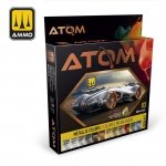 AMMO of Mig Jimenez ATOM 20702 Metallic Colors Set 12 x 20 ml 