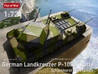 Modelcollect UA72355 German Landkreuzer P-1000 - Ratte mit Scharnhorstturm 1/72