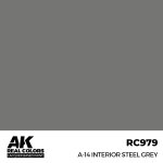AK Interactive RC979 A-14 Interior Steel Grey 17 ml