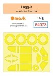 Omask 54073 Lagg-3 mask (for Zvezda) 1/48