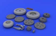 Eduard 648026 MiG-21 wheels 1/48 (EDUARD)