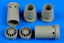 Aires 4639 F/A-18E/F Super Hornet exhaust nozzles - opened 1/48 Hasegawa