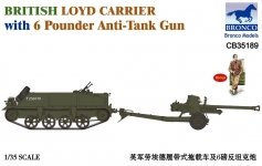 Bronco CB35189 British Loyd Carrier with 6 Pounder Anti-Tank Gun (1:35)