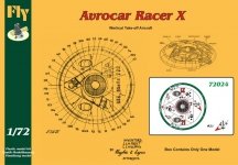 Fly 72024 Avrocar Racer X 4+ 1/72