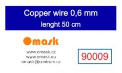 Omask 90009 Copper wire 0,6 mm lenght 50 cm