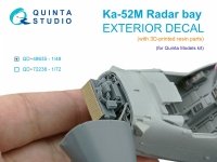 Quinta Studio QD+48635 Ка-52М radar bay with nose cone (Quinta Models) (with 3D-printed resin parts) 1/48