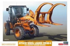 Hasegawa 66105 Hitachi Wheel Loader ZW100-6 Log Grapple Working Machine 1/35
