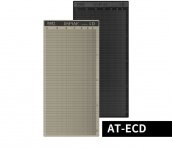 DSPIAE AT-ECD Masking Tape Cutting Mat type D, 110x233 mm (Straight Lines)