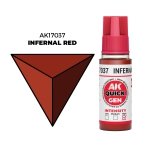 AK Interactive AK17037 INFERNAL RED – QUICK GEN COLOR 18ml
