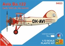 RS Models 94023 Avia Ba.122 Berlin 1936 1/72